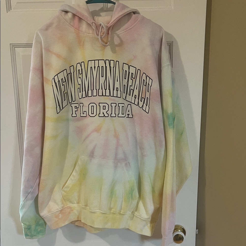 Tie Dye New Smyrna beach hoodie